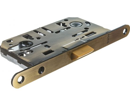 Замок РЕНЦ под цилиндр с полиамидным язычком PALOMA, межосевое расстояние 85 мм, бронза античная INLB 85 PL AB – изображение 6