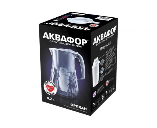 Водоочиститель-кувшин Аквафор Р140А5FM Орлеан, белый – изображение 6