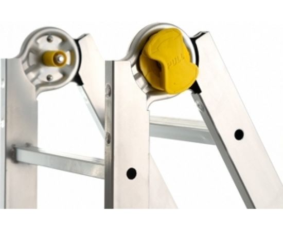 Шарнирная телескопическая лестница-стремянка Gierre PEPPina Media сталь, 4х4 перекладины A0060 – изображение 7