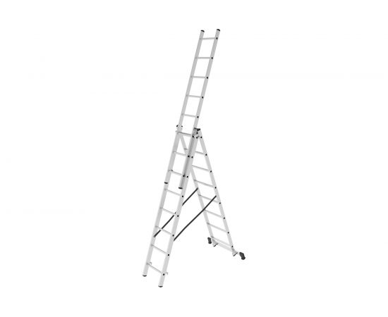 Трехсекционная лестница Новая Высота 3х8 ступеней 1230308 