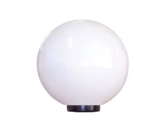 Светильник ЭЛЕТЕХ Шар 400 Б НТУ 06-100-01 опал IP55, корпус плоский черный ф60 ИУ 1030480231 