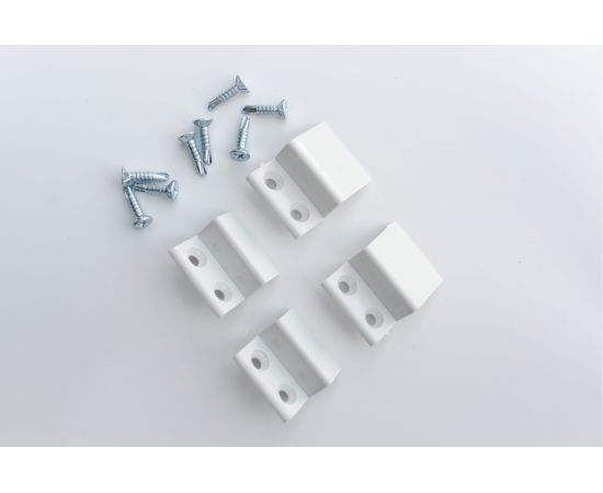 Пластиковый держатель для москитной сетки KOMFORT Москитные системы белый Комплект 4 шт ДП00616 