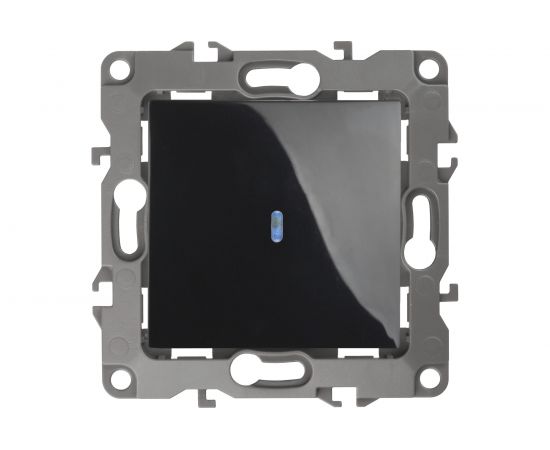 Выключатель с подсветкой ЭРА 12-1102-06 10АХ-250В, IP20, 12, чёрный Б0014638 