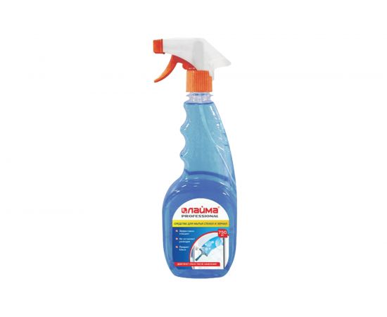Средство для мытья стекол и зеркал 750 мл ЛАЙМА PROFESSIONAL, распылитель 602301 
