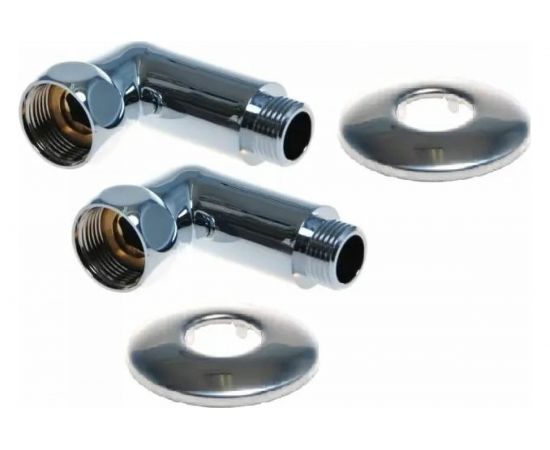 Уголок для полотенцесушителя SG г/ш 3/4""х3/4"", хром, 2 шт 741SCH0505 