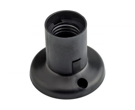 Патрон Пан Электрик E27 потолочный гладкий черный 24540 7 