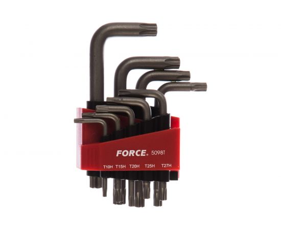 Набор торкс Г-образн.c отверст Т10Н-Т50Н, 9 предм. FORCE 5098T 
