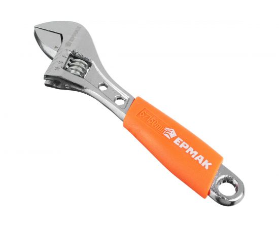 Разводной ключ с обрезиненной ручкой ЕРМАК 150мм 655-007 