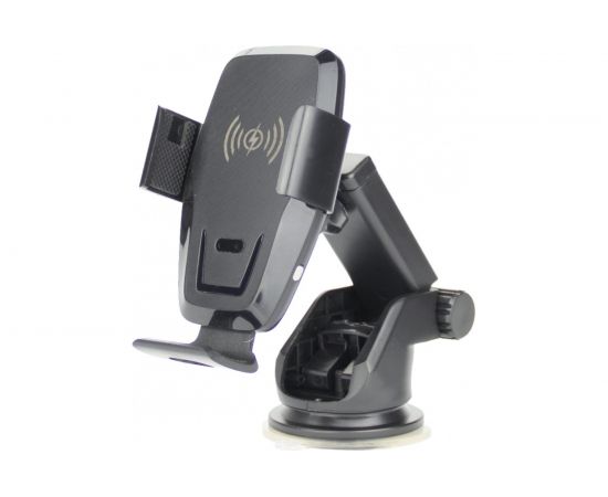 Держатель мобильного устройства Nova Bright с быстрой и беспроводной зарядкой, автозахват 68-90 мм 46913 