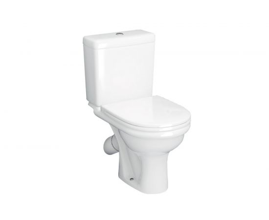 Унитаз-компакт Santeri Визит, косой выпуск, 1-режим, сиденье полипропиленовое, Воротынск 439514 