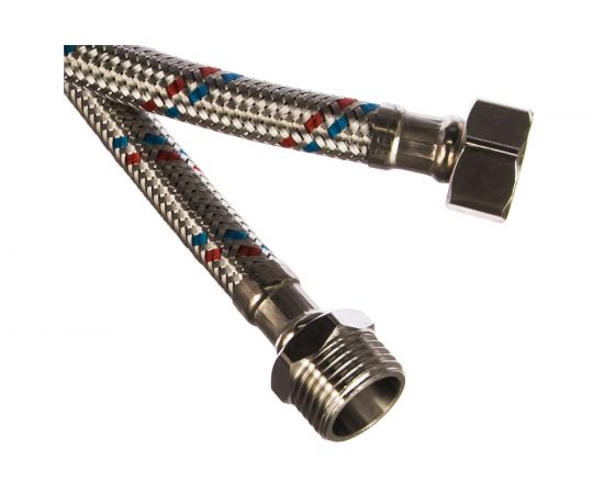 Подводка для воды TР-сантехника нержавеющая сталь, 80 см, в/н 26562 – изображение 2