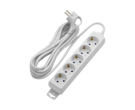 Удлинитель с заземлением duwi Supraline 5 розеток, 5 метров, 3х1,5мм2, 3680 Вт, 16А, 32061 6 – изображение 2
