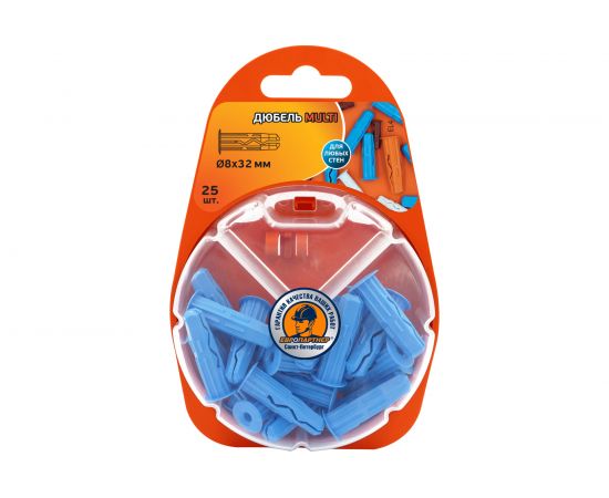 Дюбель ЕВРОПАРТНЕР MULTI plug 8x32 25 шт. RB2 0123 – изображение 2