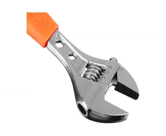 Разводной ключ с обрезиненной ручкой ЕРМАК 150мм 655-007 – изображение 2