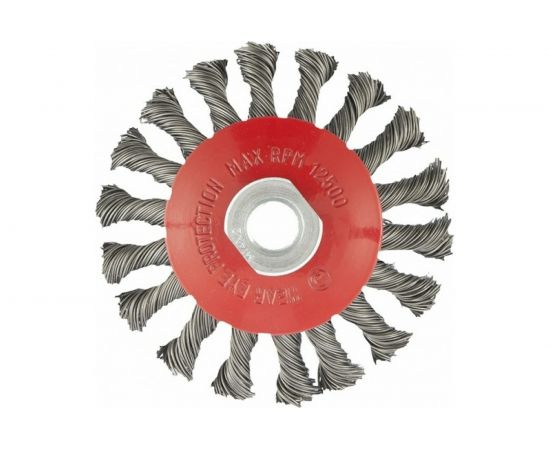 Щетка выгнутая для УШМ (125 мм; М14; 0.5 мм) MATRIX 74611 – изображение 2