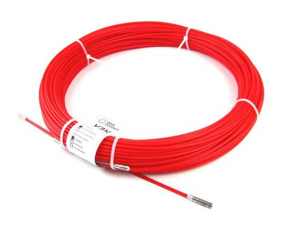 Протяжка для кабеля мини OlmiOn УЗК d=3,5 мм L=8 м в бухте, красный СП-Б-3,5/8 – изображение 2