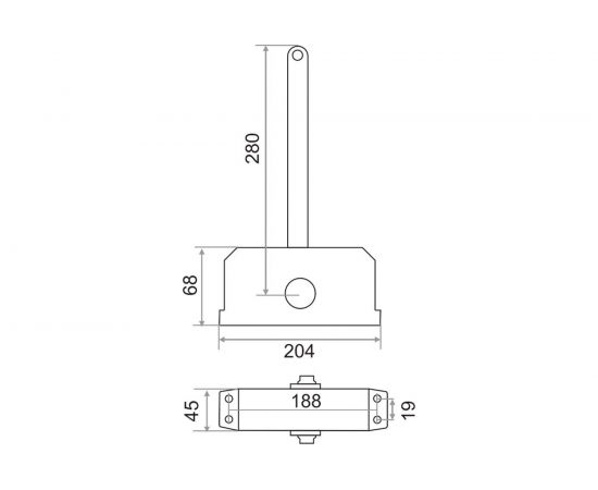 Дверной доводчик Trodos TD-120 серый 272041 – изображение 2