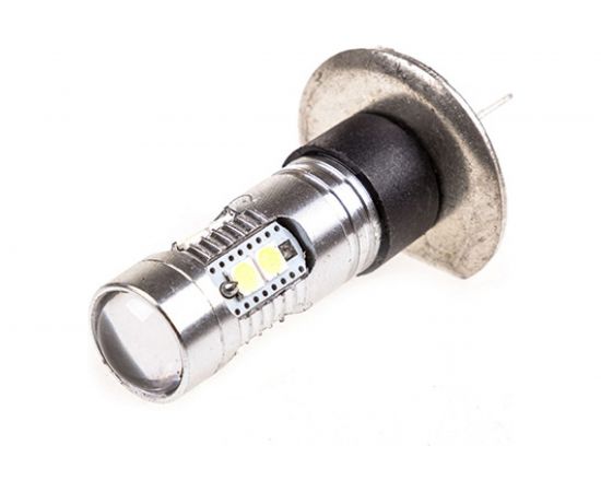 Автолампа диод SKYWAY H1, 12-24V 30W 10 SMD диодов 1-конт, белая S08202034 – изображение 2