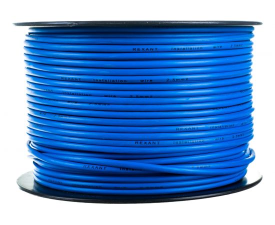 Провод ПГВА REXANT 1х2.50 кв.мм, синий, бухта 100 м 01-6545 – изображение 2