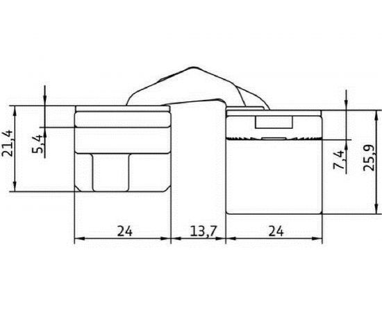 Скрытая петля MORELLI HH-4 W цвет - белый 9010627 – изображение 3