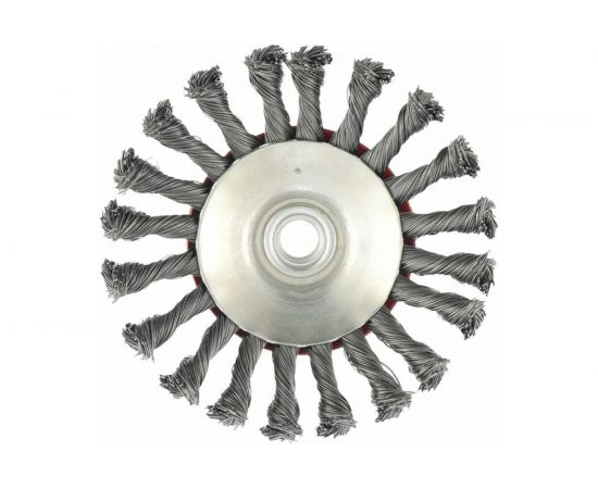 Щетка выгнутая для УШМ (125 мм; М14; 0.5 мм) MATRIX 74611 – изображение 3