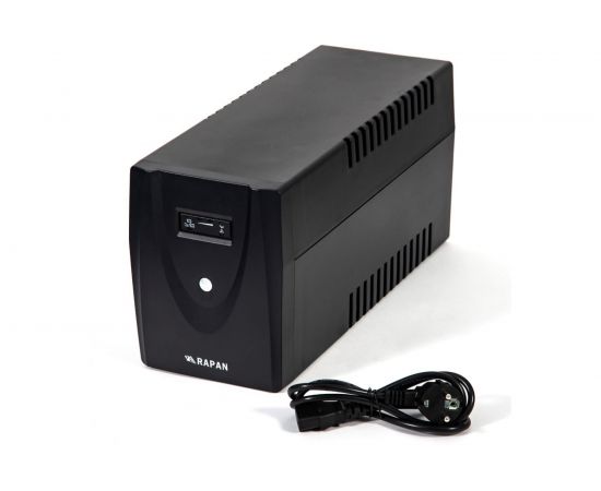 Интерактивный источник питания RAPAN-UPS 1500 220В 1500ВА/900Вт меандр с АКБ 2х7Ач 736 – изображение 3