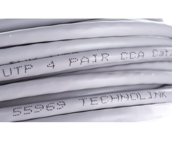 Кабель UTP4 DORI cat.5e 4x2х0.51 CCA серый 25м, шт 11332 – изображение 4