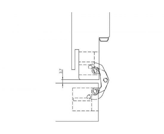 Скрытая петля MORELLI HH-4 W цвет - белый 9010627 – изображение 4