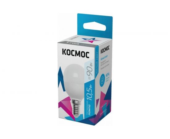 Светодиодная лампа Космос GL45 10.5W 220V E14 4500K LkeLED10.5wGL45E1445 – изображение 5