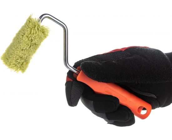 Валик DECOR 60 мм, d 15 мм, бюгель 6 мм, ворс 12 мм, полиакрил зеленый запаска, ручка стандарт mini – изображение 5