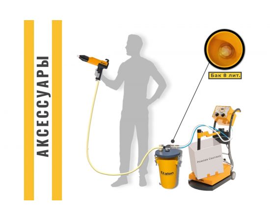 Ручная установка нанесения порошковой краски Etalon В400 с вибростолом 552503 – изображение 6