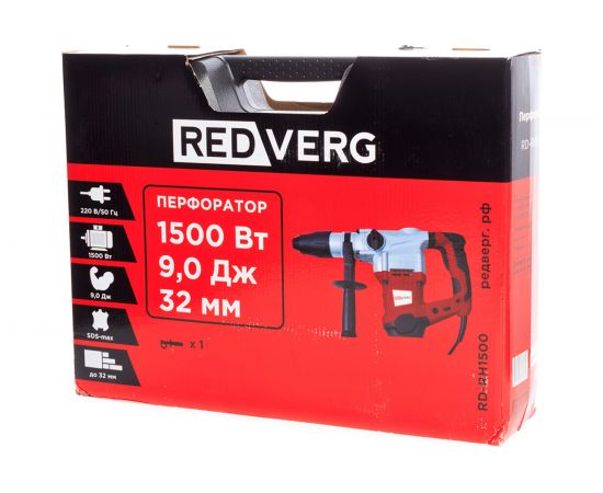 Перфоратор REDVERG RD-RH1500 6627066 – изображение 8