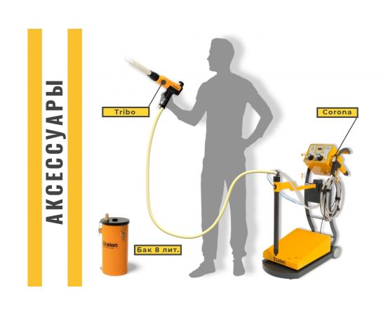 Ручная установка нанесения порошковой краски Etalon В400 с вибростолом 552503 – изображение 8