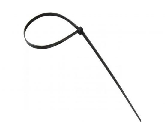 Хомуты-стяжки СИБИН черные ХС-Ч, 4.5 х 200 мм, 100 шт, нейлоновые, 3788-45-200 