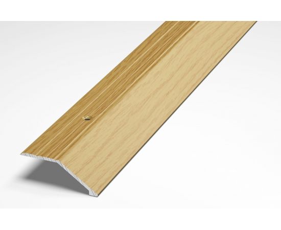 Порог разноуровневый алюминиевый декоративный (45 мм, 1,8 м, Дуб светлый) ЛУКА 00000001910 