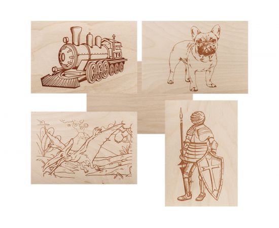 Доски для выжигания REXANT «Набор № 3 формат А5» 12-0938 