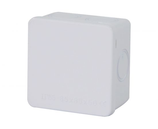 Разветвительная коробка STEKKER EBX31-01-65, 7 выбивных отверстий, IP65, светло-серая 39557 