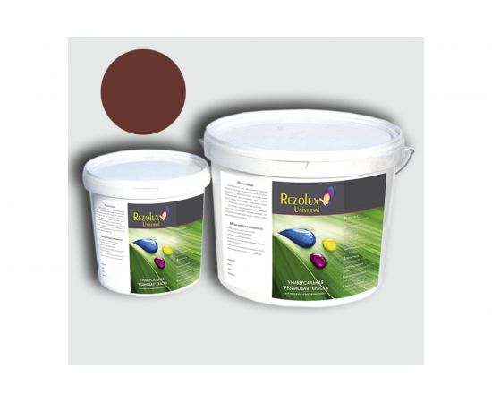 Резиновая краска Резолюкс Universal 7 кг красно-коричневый 8012 1492 – изображение 2