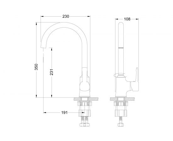 Смеситель Lemark Evitta для кухни LM0505C – изображение 2