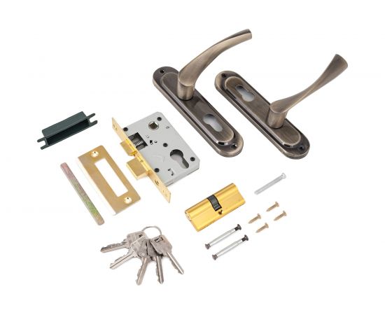 Врезной замок Стандарт с/руч 103/50 AB старая бронза 4 843 – изображение 2
