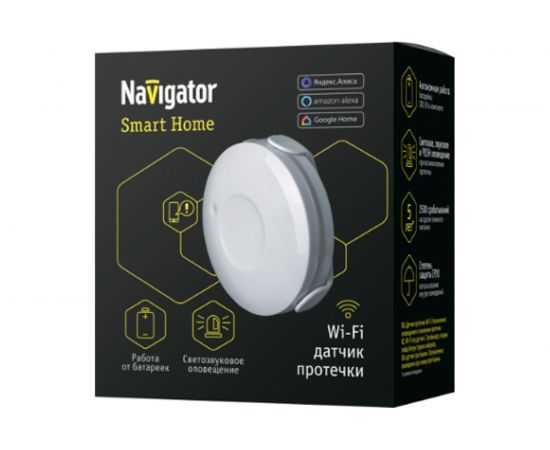 Датчик протечки воды Navigator 14 549 NSH-SNR-W01-WiFi 14549 – изображение 2