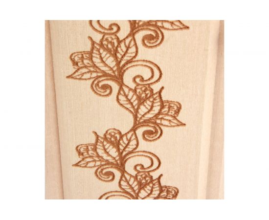 Запарник с пластиковой вставкой и крышкой Банные штучки Цветочный орнамент 14л 32695 – изображение 3