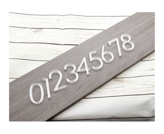 Цифра дверная 8 Brante LOFT 60 мм матовый хром 150187 – изображение 3