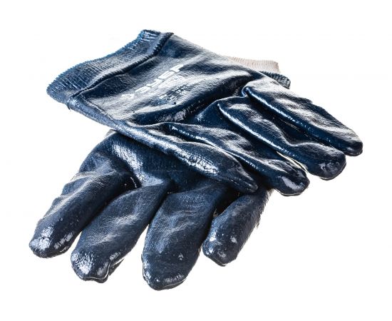 Перчатки "МАСТЕР" рабочие с манжетой с нитриловым покрытием (р. L 9) Зубр 11272-L – изображение 3