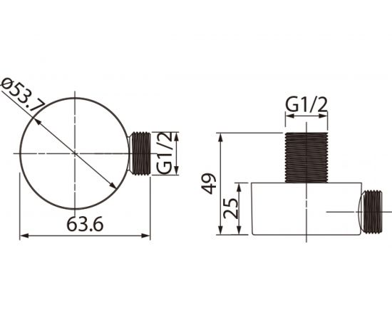 Выход для шланга без держателя IDDIS 002SB00i62 – изображение 3