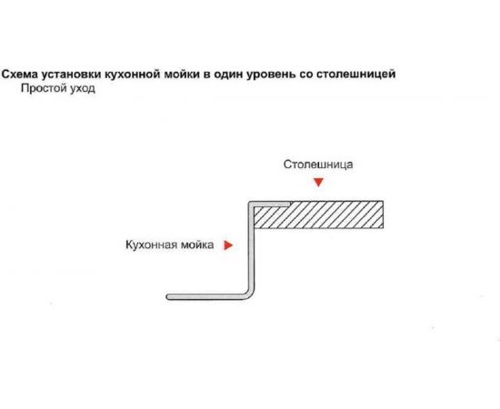 Кухонная мойка из нержавеющей стали Gerhans с PVD покрытием 36050В – изображение 4