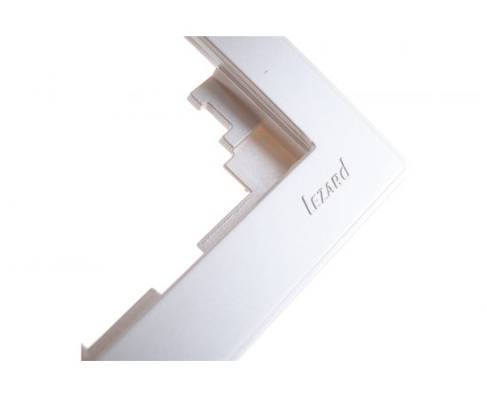 Горизонтальная рамка LEZARD RAIN б/ вст жемчужно-белый металлик 703-3030-146 – изображение 4