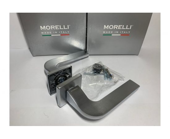 Дверная ручка MORELLI SPUTNIK-SQ CSA цвет - мат. хром 9012312 – изображение 4