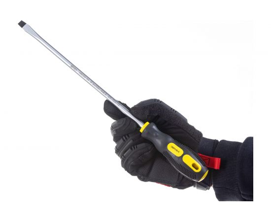 Шлицевая отвертка SL8х250мм 8мм магнитная с противоскользящей ручкой ЭВРИКА ER-7DA-16 – изображение 5