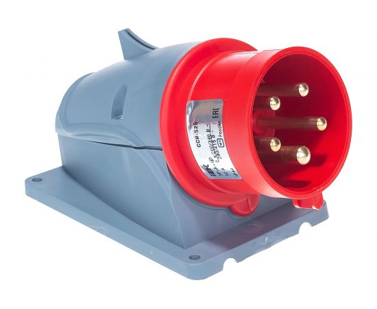 Стационарная вилка IEK ССИ-525 32А-6ч/200/346-240/415В 3Р+РЕ+N IP44 MAGNUM PSN52-032-5 – изображение 5